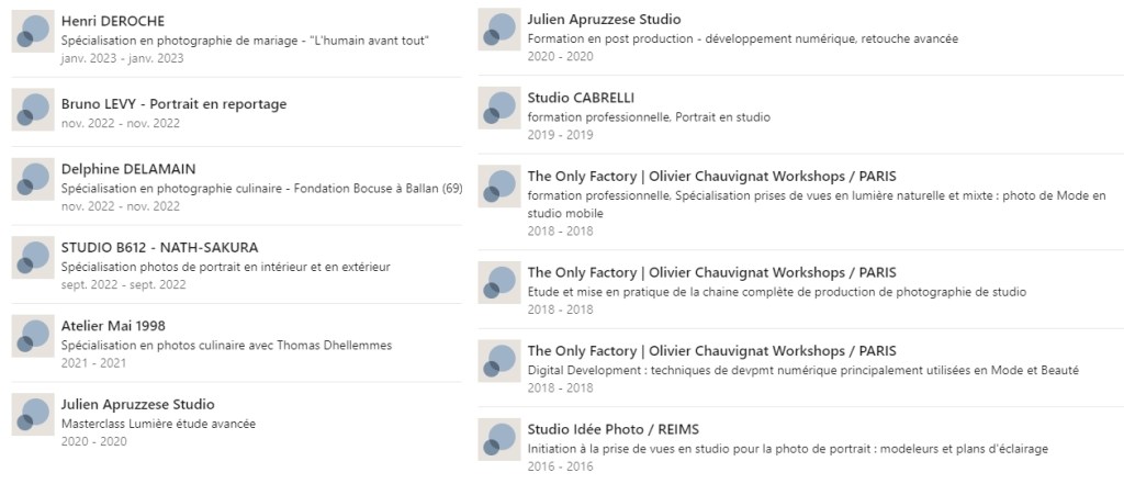 cursus diplôme références Geoffrey