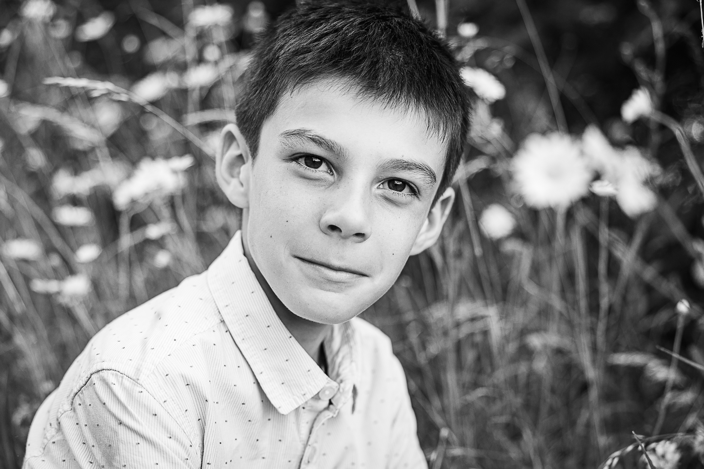 Geoffrey photographe portraitiste à Metz et Nancy photo noir et blanc intemporel caractère shooting couple enfant